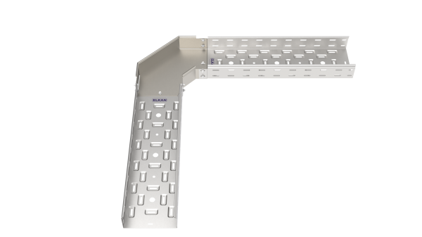 Крышка угла горизонтального 90 градусов 100 мм (0,7 мм) оцинкованная