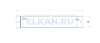 Лоток неперфорированный тяжелой серии 70х70х2000 (2,0 мм) нержавеющая сталь