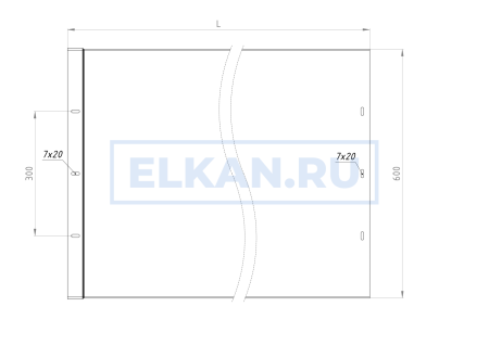 Лоток неперфорированный тяжелой серии 600х80х2000 (2,0 мм) нержавеющая сталь