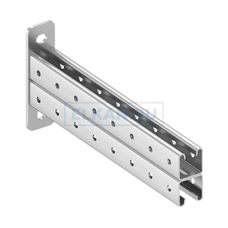 Кронштейн консольный двойной KS 2х414125-750 без покрытия