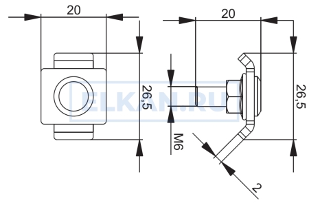 Соединитель проволочного лотка одинарный СПЛО Соединитель проволочного лотка одинарный СПЛО