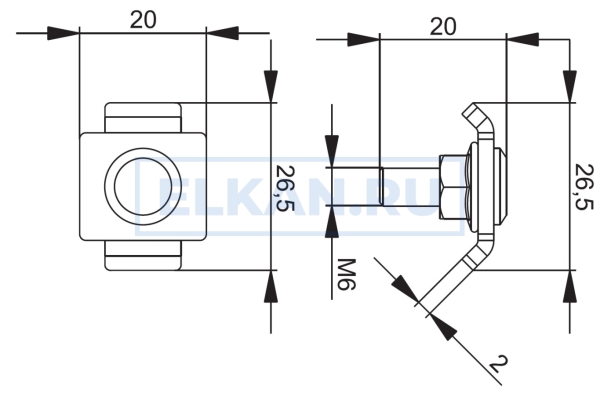Соединитель проволочного лотка одинарный СПЛО