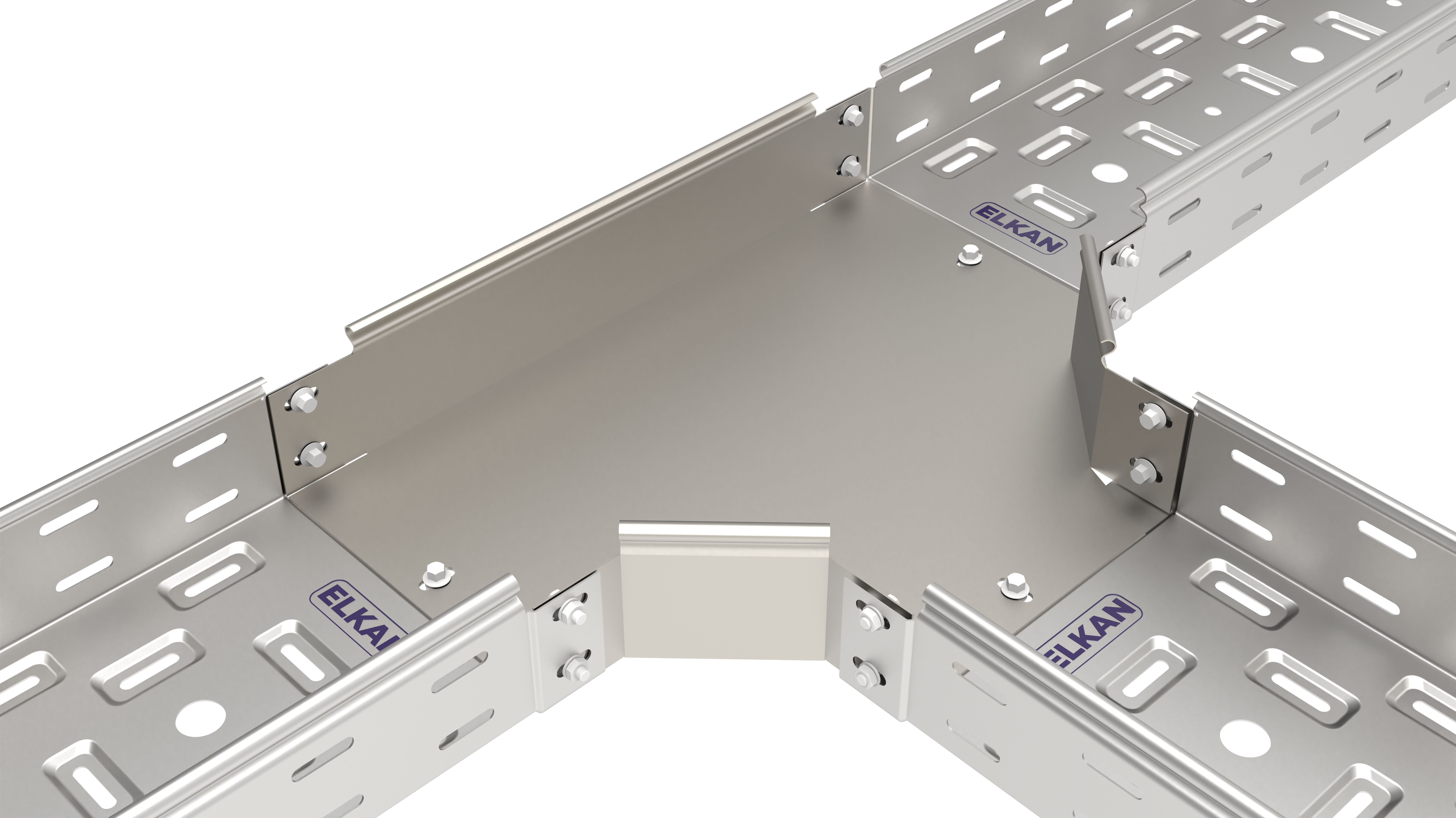 Угол Т-образный горизонтальный 200х80 (0,7 мм) оцинкованный