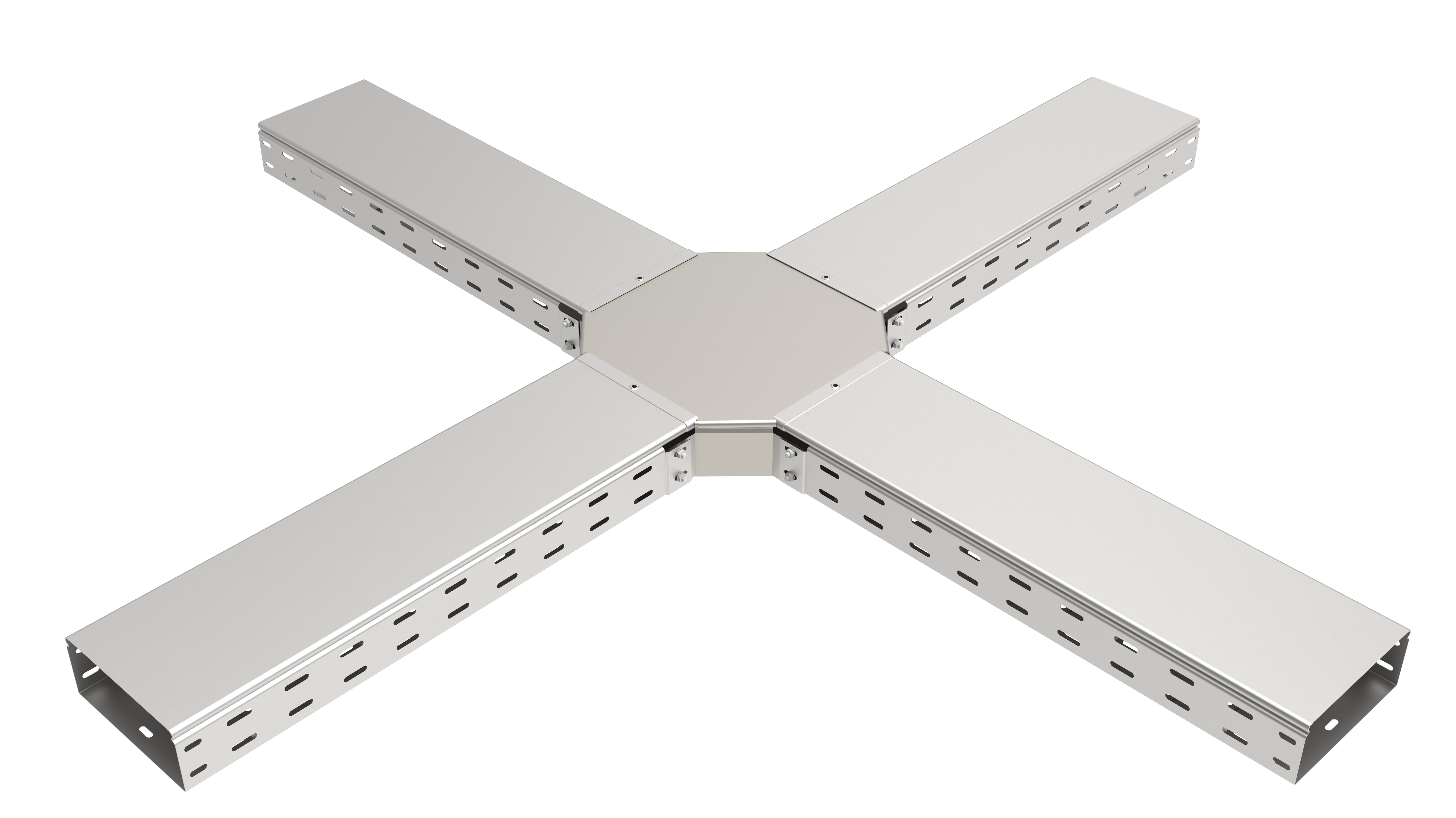 Угол Х-образный горизонтальный 80х80 оцинкованный