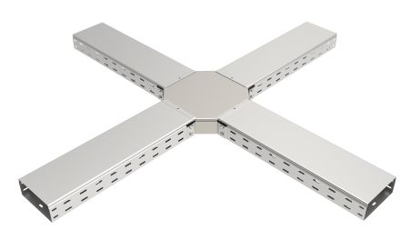 Угол Х-образный горизонтальный 80х80 оцинкованный