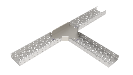 Угол Т-образный горизонтальный 200х80 (0,7 мм) оцинкованный