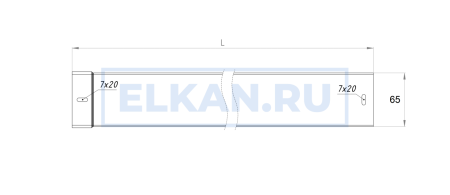 Лоток неперфорированный тяжелой серии 65х65х2000 (2,0 мм) нержавеющая сталь