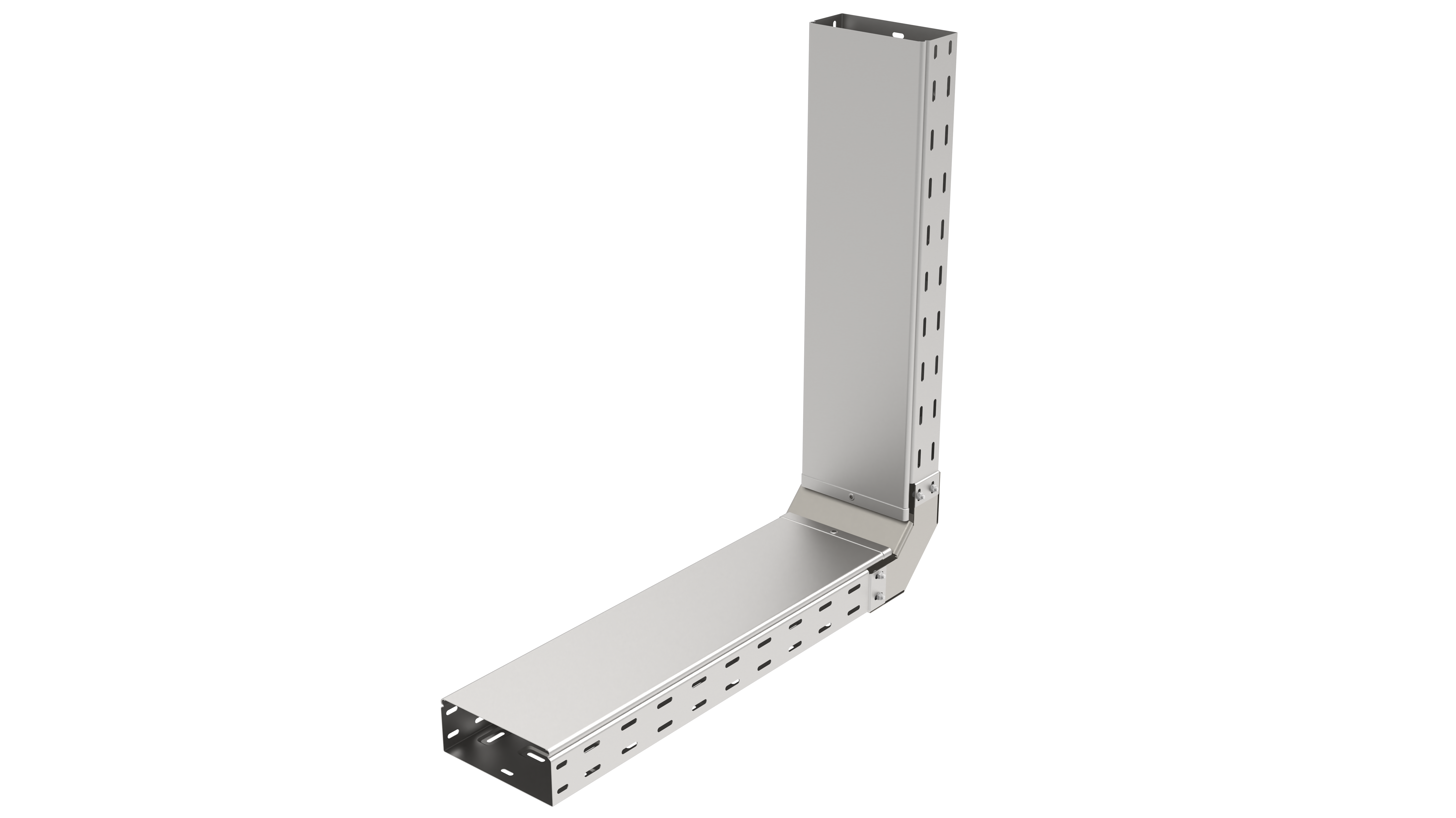 Угол вертикальный внутренний 200х80 мм 45 градусов (0,7 мм) оцинкованный