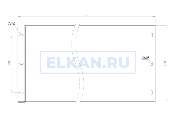 Лоток неперфорированный 400х40х3000 (1,0 мм) нержавеющая сталь Лоток неперфорированный 400х40х3000 (1,0 мм) нержавеющая сталь