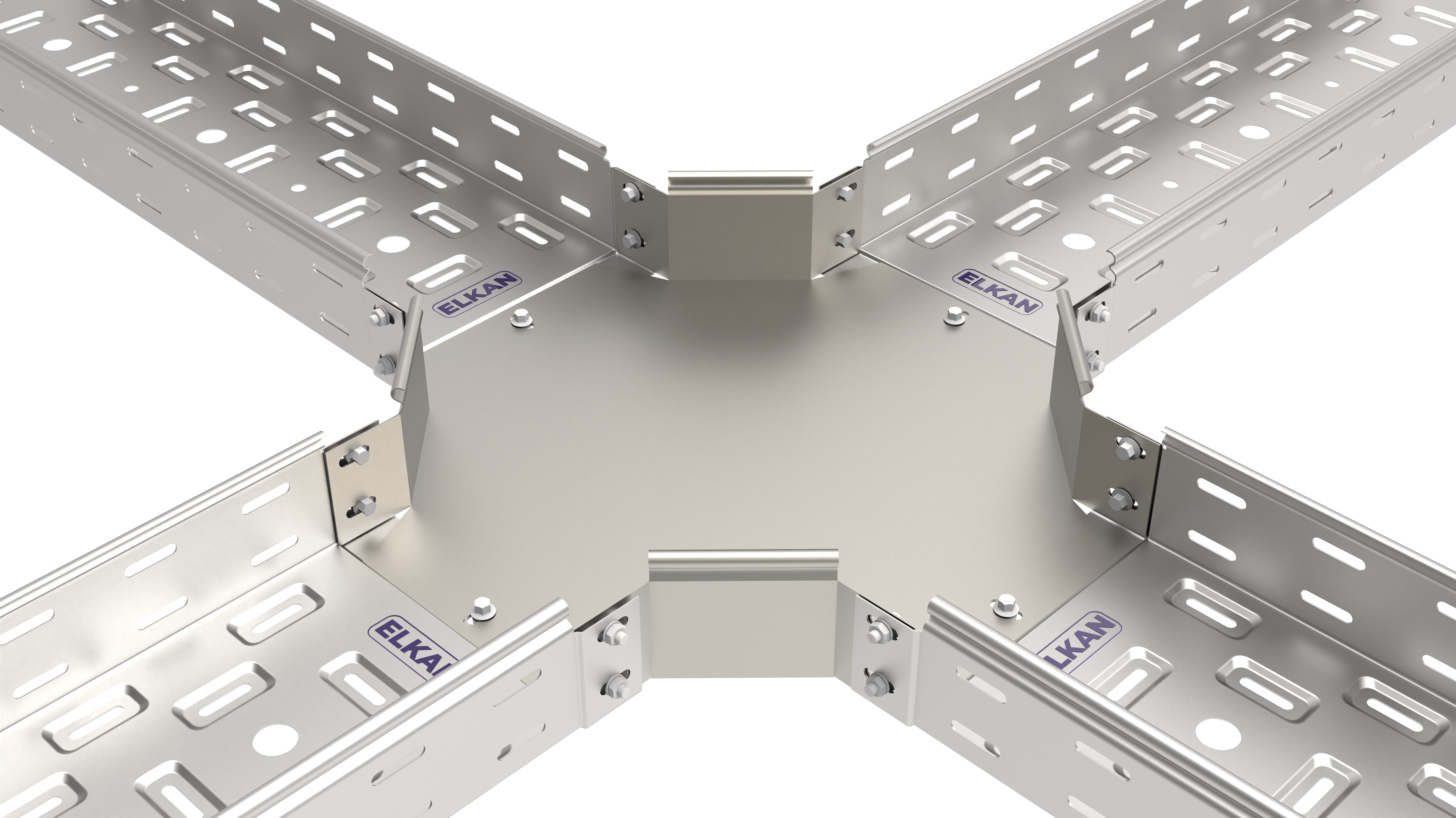Угол Х-образный горизонтальный 80х80 оцинкованный