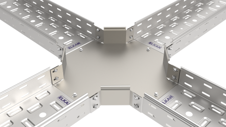 Угол Х-образный горизонтальный 80х80 оцинкованный