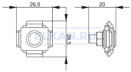 Соединитель проволочного лотка двойной СПЛД