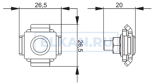 Соединитель проволочного лотка двойной СПЛД