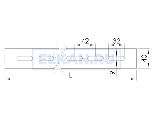 Полоса К106 2 м оцинкованная