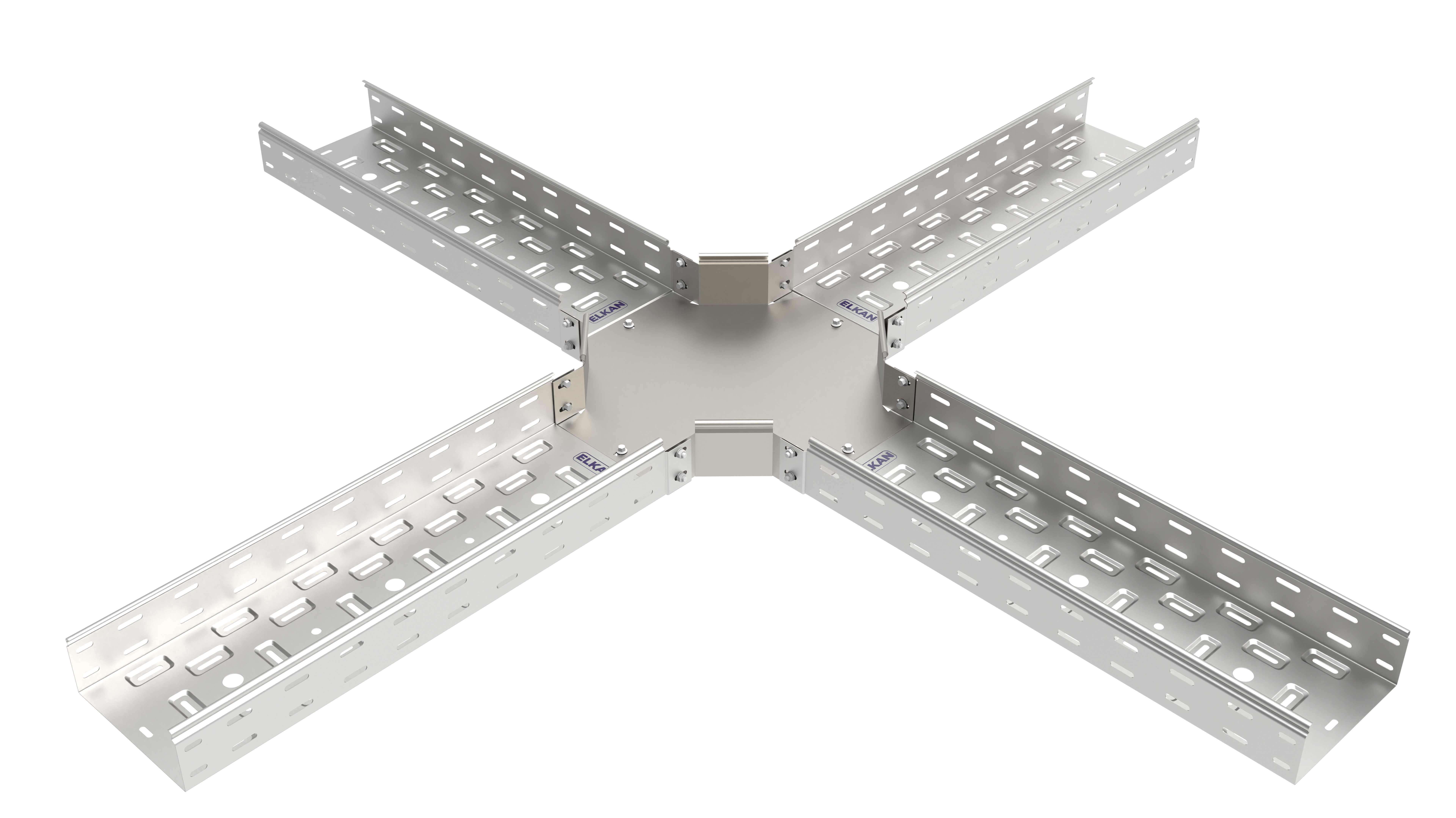 Угол Х-образный горизонтальный 80х80 оцинкованный