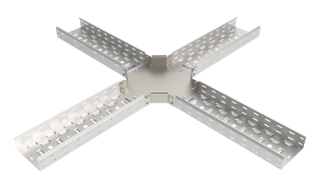 Угол Х-образный горизонтальный 80х80 оцинкованный