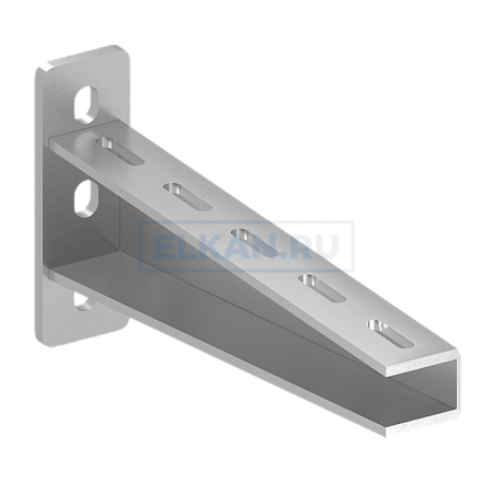 КНУ-600 мм S=2,0 Кронштейн настенный усиленный нержавеющая сталь