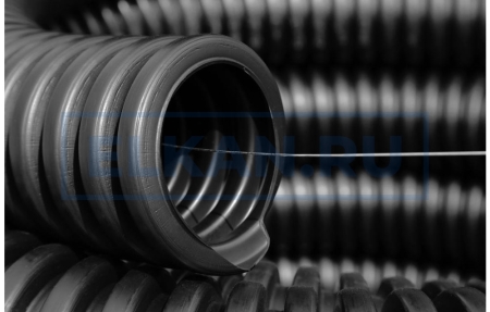 Труба гофрированная усиленная тип 1300N (SN22) черная d140 мм (бухта 26м) Труба гофрированная усиленная тип 1300N (SN22) черная d140 мм (бухта 26м)