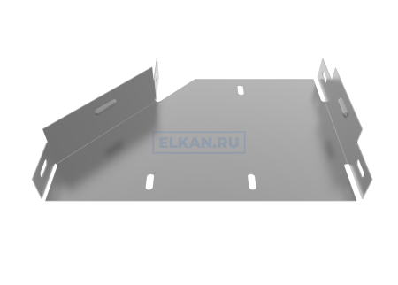 Переходник правосторонний 150/80х80 мм (0,7 мм) оцинкованный