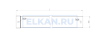 Лоток неперфорированный 100х100х2000 (1,0 мм) нержавеющая сталь