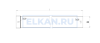 Лоток неперфорированный тяжелой серии 80х80х2000 (2,0 мм) нержавеющая сталь