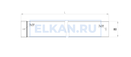 Лоток неперфорированный тяжелой серии 80х80х2000 (2,0 мм) нержавеющая сталь