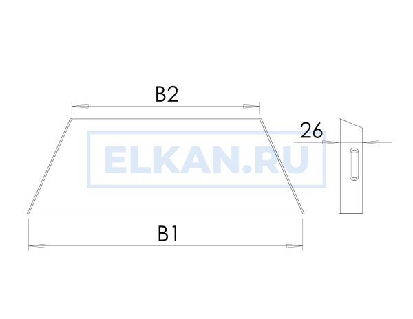 Крышка на переходник симметричный 300/200 (0,7 мм) оцинкованный